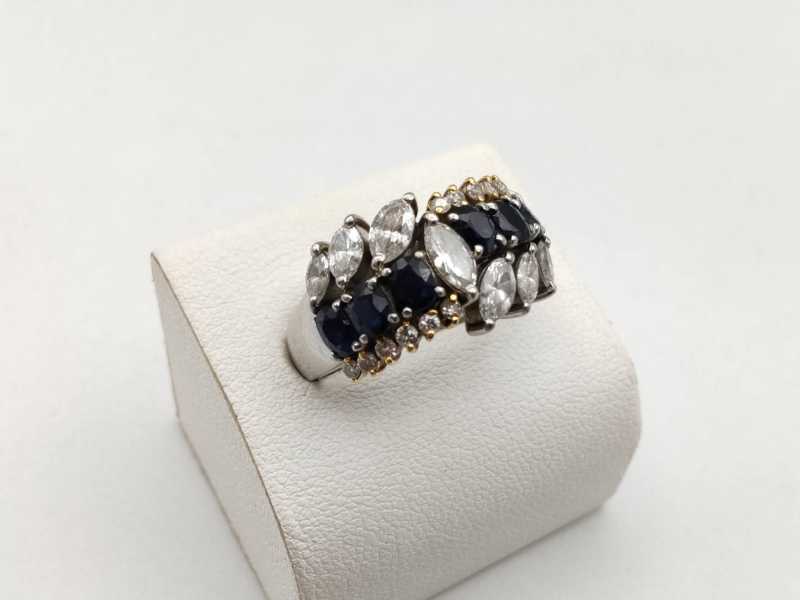 宝石買取　リング Pt900 サファイア1.20ct ダイヤ0.90ct 